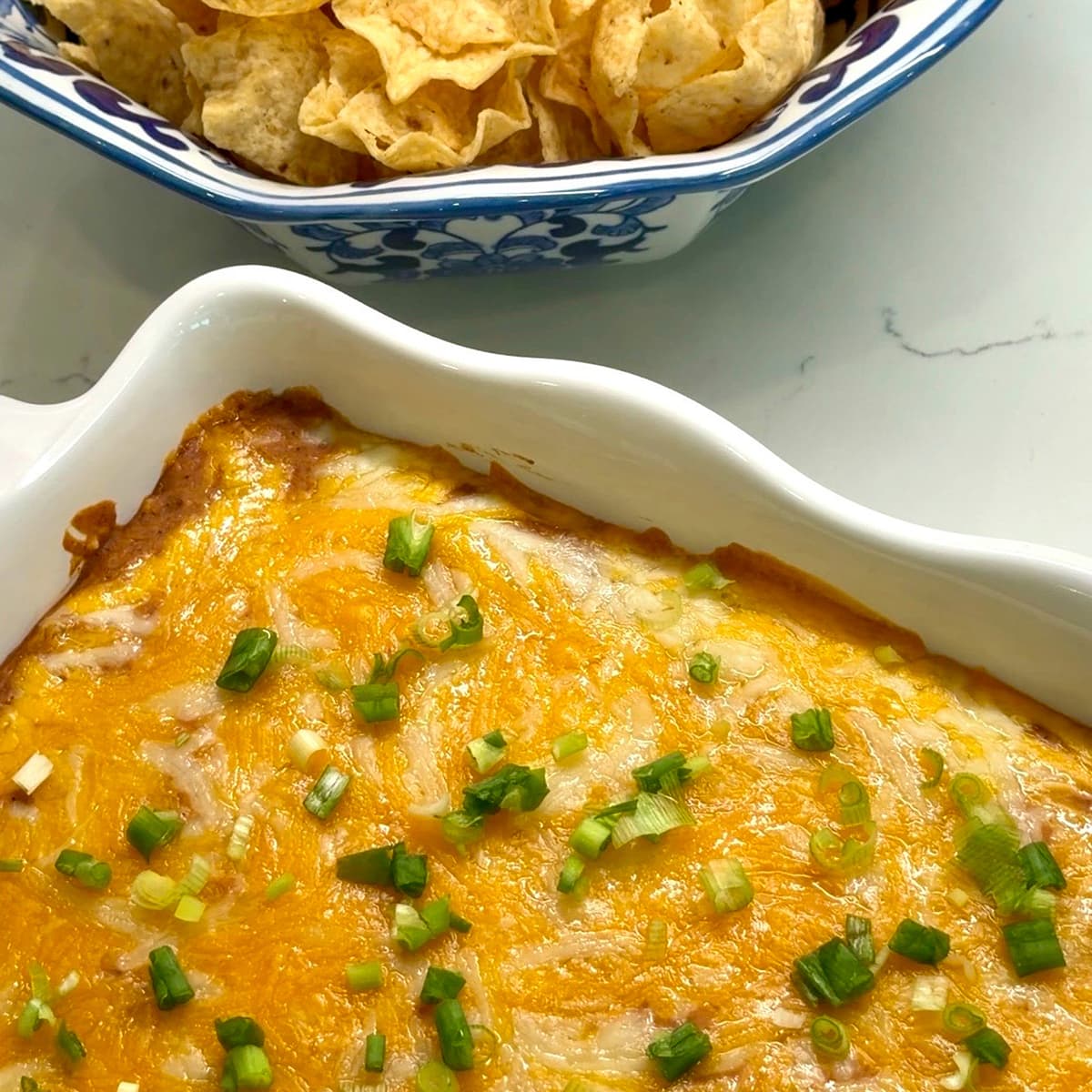 Nacho Average Cheesy Pinto Dip